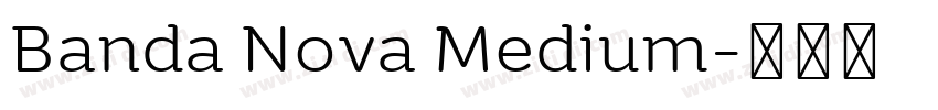 Banda Nova Medium字体转换